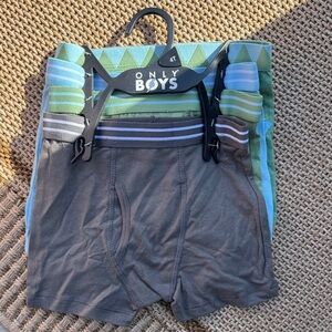 Kids Boxer Briefs - Green and Gray Set (4 pack)